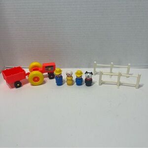 VINTAGE Fisher price little people farm accessories lot toys grandma figure